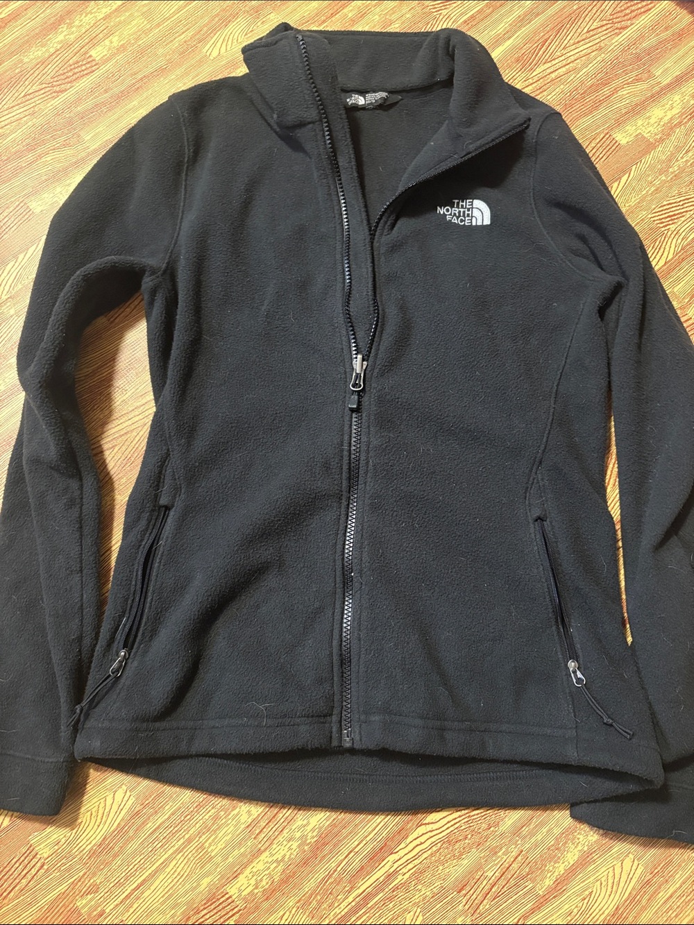 The North Face Women's Black Full-Zip Fleece Jacket with Logo